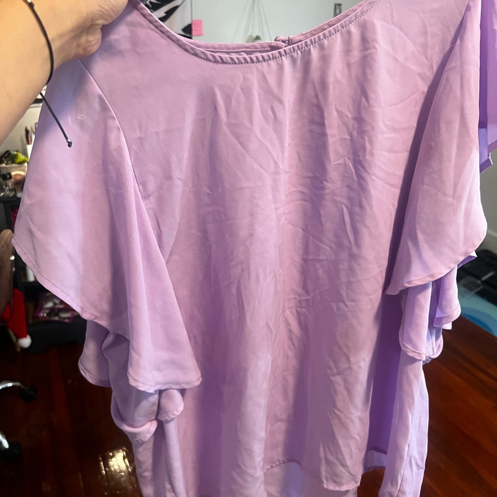 Lavender blouse in large